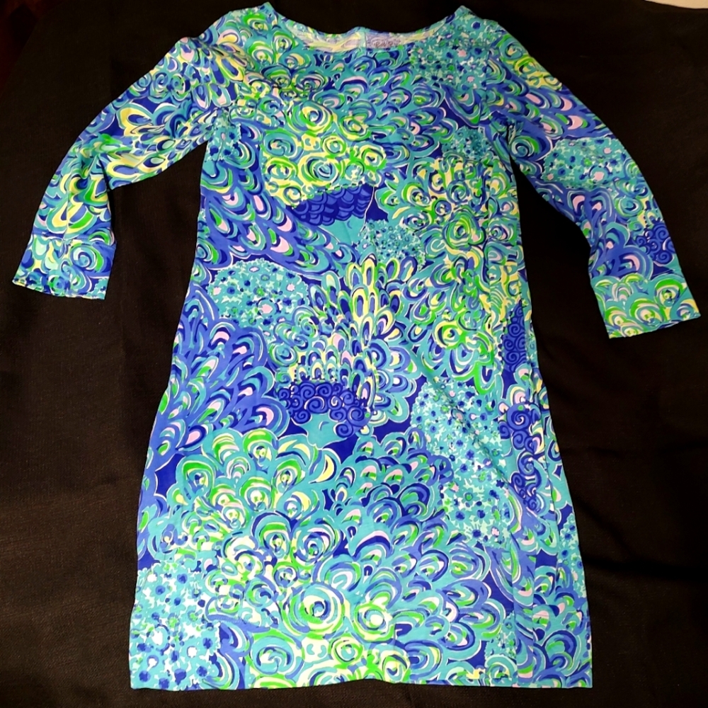 Lilly Pulitzer Marlow Dress in Lilly's Lagoon print - size SMALL